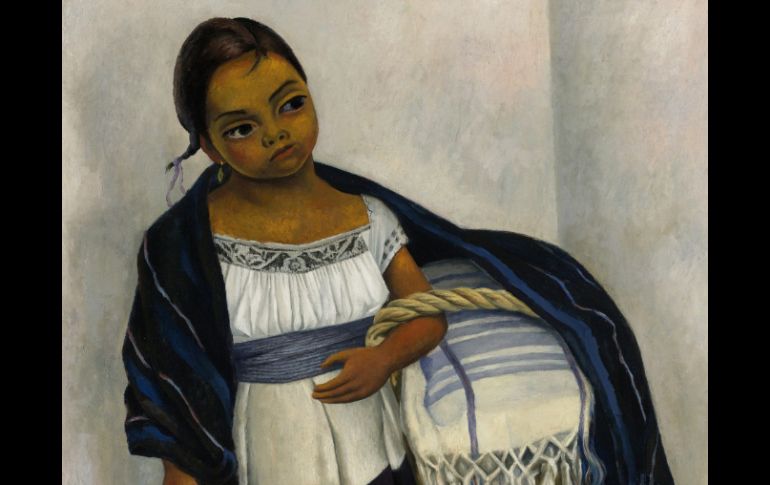 'Niña en Azul y Negro', del muralista mexicano Diego Rivera. REUTERS  /