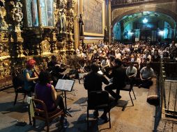 Los músicos Xóchitl García, Julio Serna Villalobos, Robert Nelson y Laila Kanniña Rozenbaha crearon una atmósfera de ensueño.  /