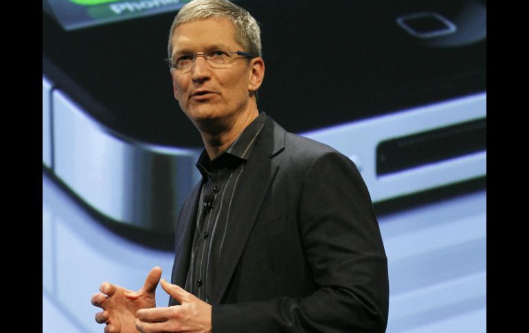 El presidente de Apple, Tim Cook. ARCHIVO  /