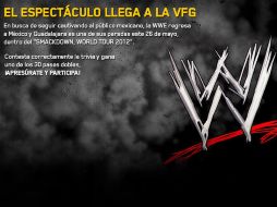 El evento es este 26 de mayo a las 20:00 horas en la Arena VFG.  /