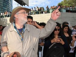 Sicilia se presentó en la marcha realizada por estudiantes universitarios en el DF, en días pasados. ARCHIVO  /