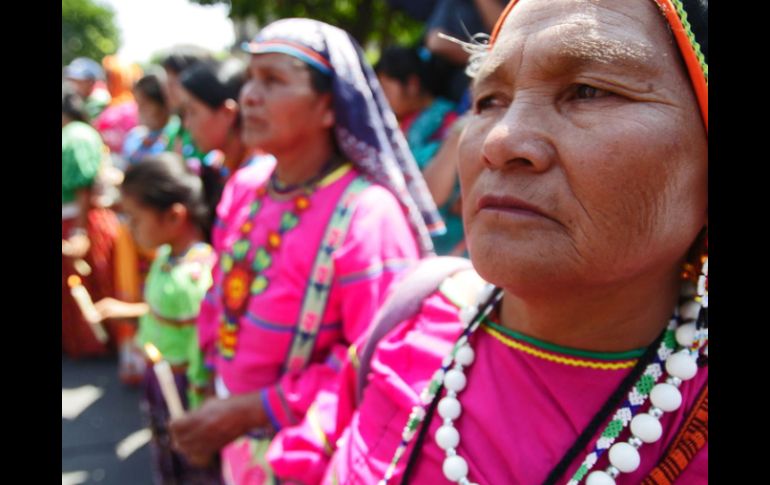 Inicia el espectáculo masivo en apoyo a la preservación del territorio sagrado huichol del Wirikuta. ARCHIVO  /