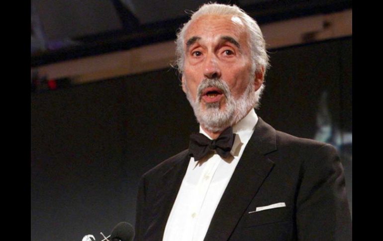 El actor Christopher Lee. ARCHIVO  /