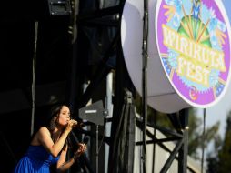 Julieta Venegas se dijo muy emocionada de formar parte del evento. AFP  /