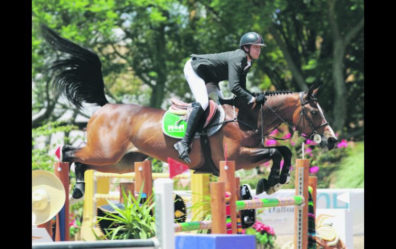 Jorge Canedo, con “Bagni Di Lucca”, conquistó el primer lugar gracias a su tiempo de 39.09 segundos, en la prueba a 1.40 metros.  /