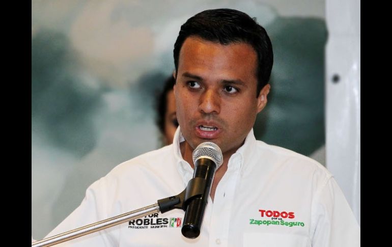 El candidato del PRI a la Presidencia Municipal de Zapopan, Héctor Robles Peiro. ARCHIVO  /