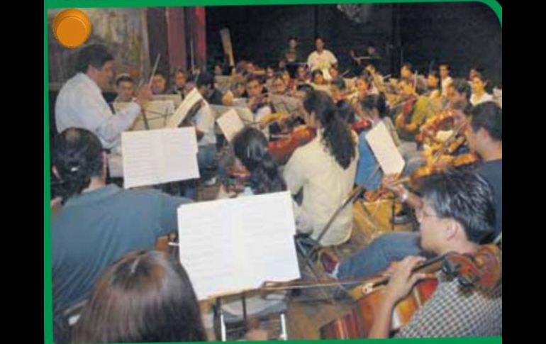 La Orquesta Filarmónica Juvenil de Zapopan.  /