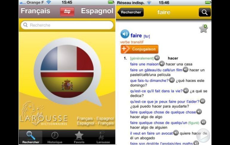 La experiencia de Larousse en un app con audio y video. ESPECIAL  /