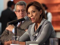 Josefina Vázquez Mota durante su participación en el foro ''Por una política de Rendición de Cuentas''. EL UNIVERSAL  /