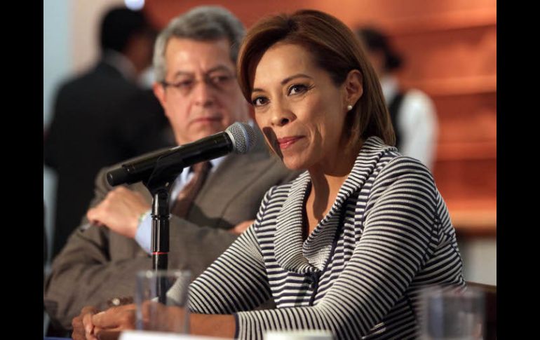 Josefina Vázquez Mota durante su participación en el foro ''Por una política de Rendición de Cuentas''. EL UNIVERSAL  /