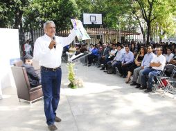 El candidato panista, durante su discurso. ESPECIAL  /