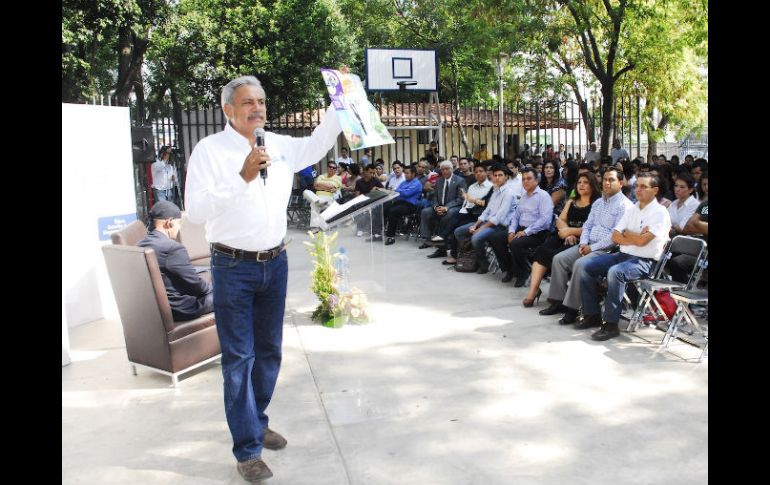 El candidato panista, durante su discurso. ESPECIAL  /