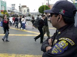 La policia estatal de Baja California lideró el operativo. ARCHIVO  /