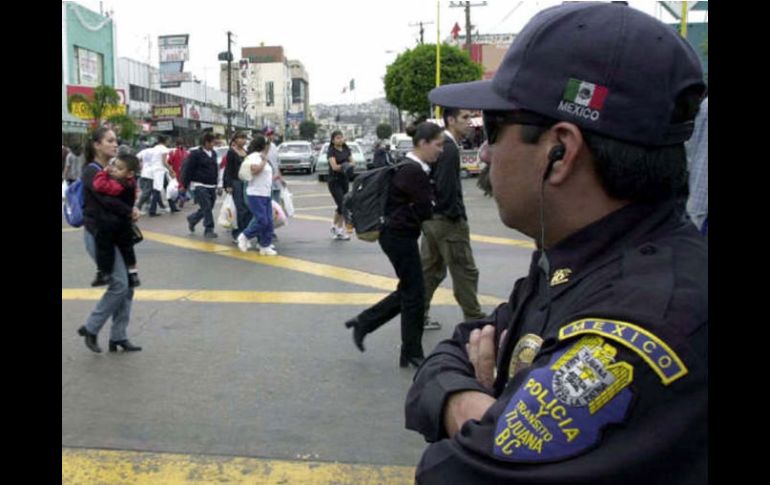 La policia estatal de Baja California lideró el operativo. ARCHIVO  /