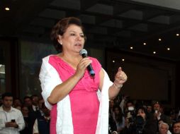 La panista asistió a un acto en apoyo a la candidata presidencia de ese instituto político Josefina Vázquez Mota. NTX  /