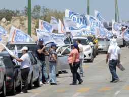 Imagen de la caravana panista por Zapopan. ESPECIAL  /