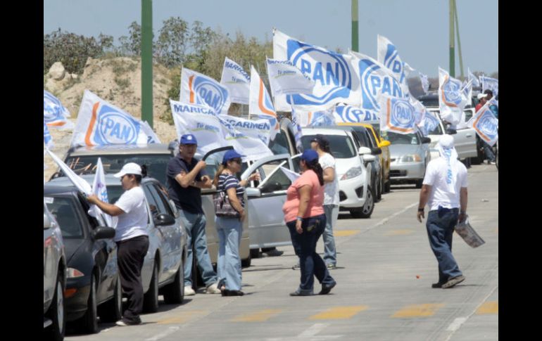 Imagen de la caravana panista por Zapopan. ESPECIAL  /