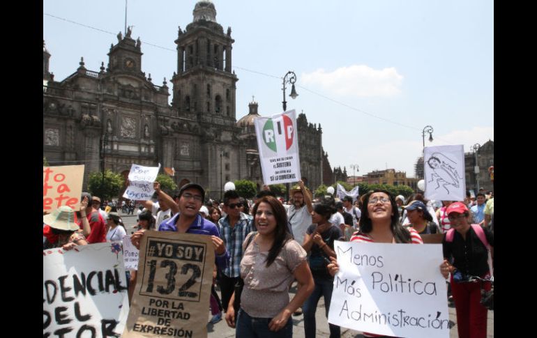 #YoSoy132 recibió el apoyo de la Iglesia Católica, a través de la Arquidiocesis de México. NOTIMEX.  /