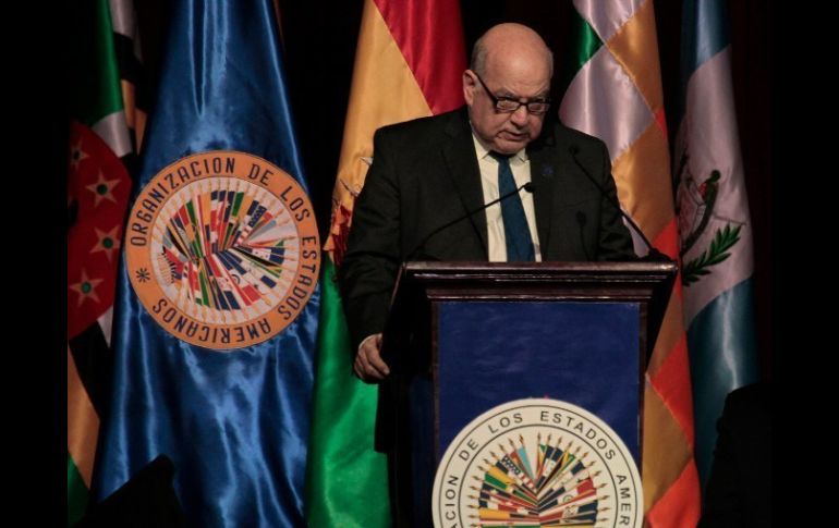 Jose Miguel Insulza en la inaguración de la Asamblea General de la OEA en Tiquipaya. REUTERS  /