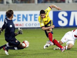 James Rodríguez fue el autor del gol de la selección colombiana. AP  /