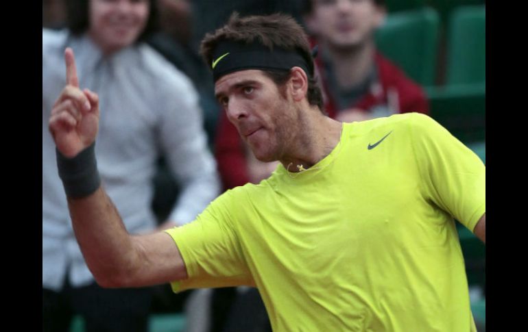 Martín del Potro celebra su triunfo ante Tomas Berdych. AFP  /