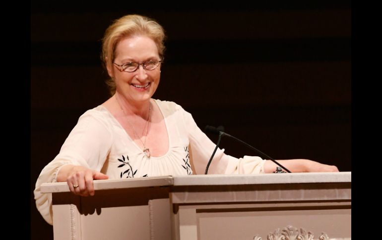 La actriz Meryl Streep durante un discurso. AP  /