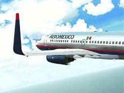 AEROMÉXICO.- La línea aérea  transportó 14 millones de pasajeros en 2011. ESPECIAL  /