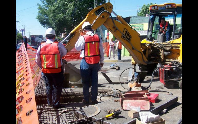 Los trabajos se realizan en la colonia 20 de Noviembre, Santa Paula, Jauja, El Rosario y la colonia Jalisco. ARCHIVO  /