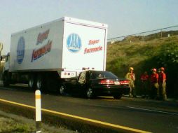 Debido al accidente se registró un fuerte congestionamiento vial en la zona, en ambos sentidos.  /