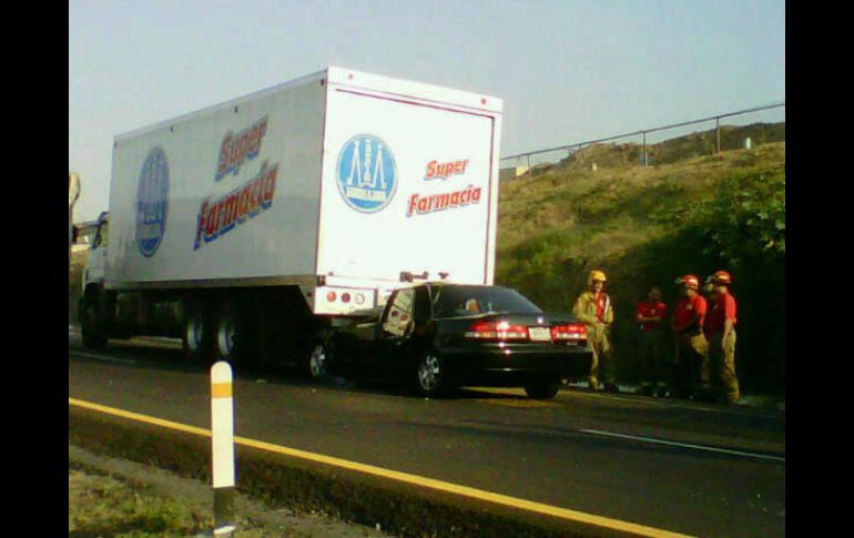 Debido al accidente se registró un fuerte congestionamiento vial en la zona, en ambos sentidos.  /