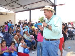 Zermeño habló ante simpatizantes de su campaña. ESPECIAL  /