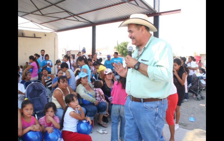 Zermeño habló ante simpatizantes de su campaña. ESPECIAL  /