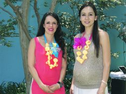 Futuras mamás. Claudia Faraudo y Verónica Gutiérrez.  /