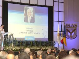 Parte del homenaje realizado al monseñor Guillermo Alonzo Velasco.  /