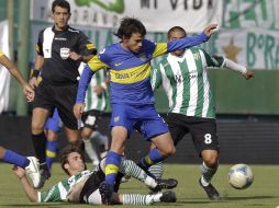 Acción del partidoe ntre Boca Juniors y Bandfield. AP  /