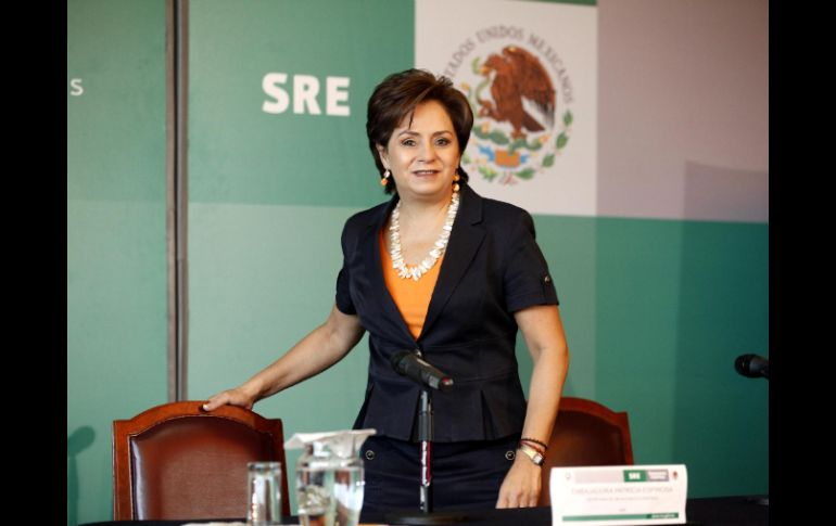 La secretaria de Relaciones Exteriores, Patricia Espinosa, planteó los términos en conferencia de su siguente reunión con el grupo.NTX  /