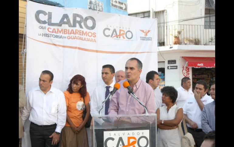 El aspirante asegura que se recuperará la imagen urbana no sólo en la zona Minerva o el Centro Histórico. ESPECIAL  /