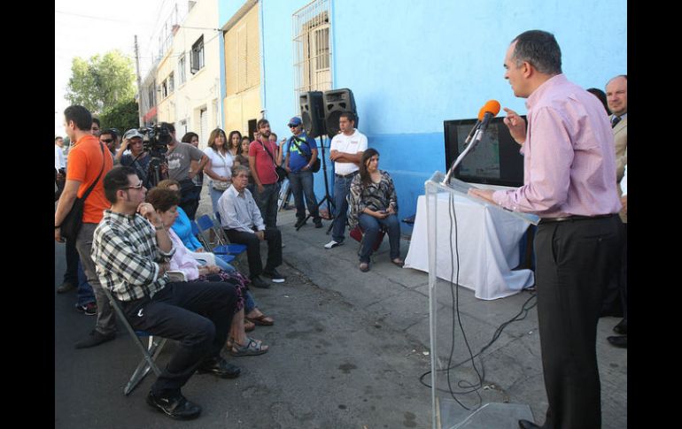 Salvador Caro explicó su proyecto urbano. ESPECIAL  /