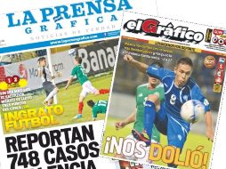 Dos de las portadas de los diarios en el país centroamericano. ESPECIAL  /