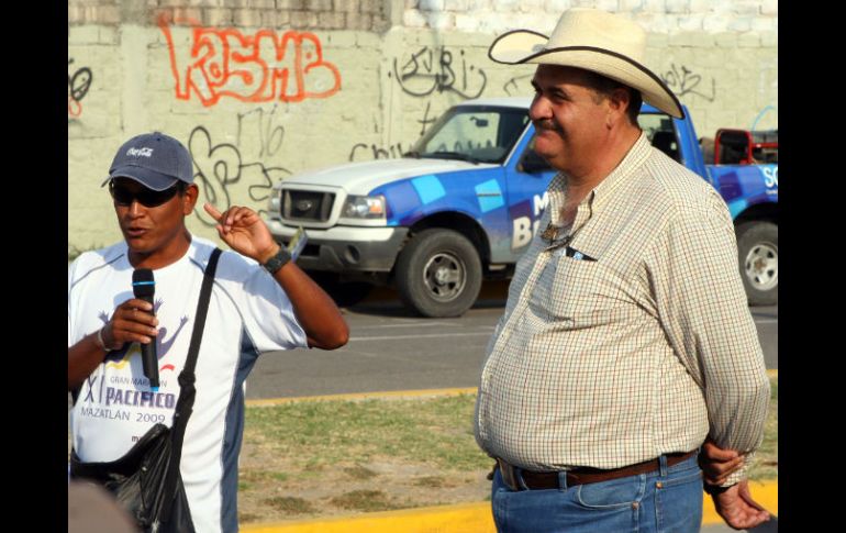 El candidato panista manifestó su apoyo al deporte. ESPECIAL  /