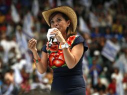 Josefina Vázquez Mota encabezó un mitin hoy miércoles en Zacatecas. EL UNIVERSAL  /