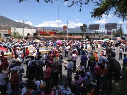 La CETEG se han manifestado contra la Evaluación Universal y la Prueba ENLACE con cierre de vias y plantones. ARCHIVO  /