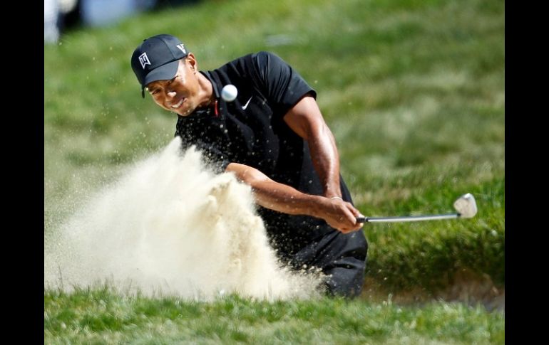 Tiger Woods durante la segunda ronda del Abierto de golf. REUTERS  /