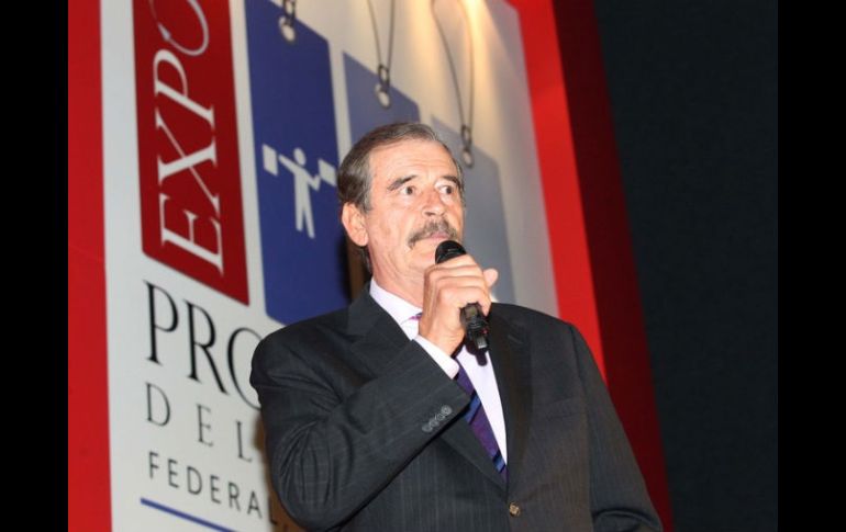 Vicente Fox declara que no hay que dejarse llevar por estas campañas de desprestigio. ARCHIVO  /