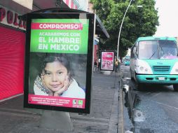 Primer cuadro. Anuncios políticos en Alcalde y San Felipe.  /