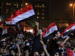 Miles de personas se reunieron en la plaza Tahrir, para denunciar el golpe de Estado constitucional de la junta militar. EFE  /