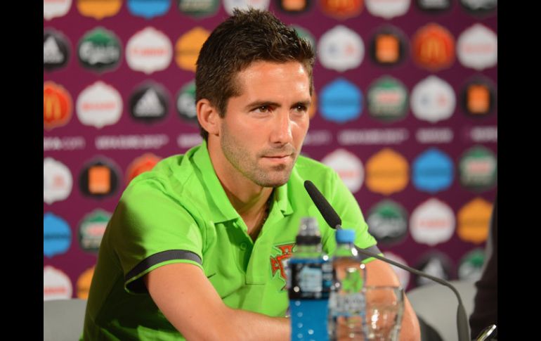 Moutinho espera la victoria ante los checos. AFP  /