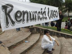 El presidente de Paraguay, Fernando Lugo, rechazó separarse de su cargo y anunció que enfrentaría el juicio. REUTERS  /