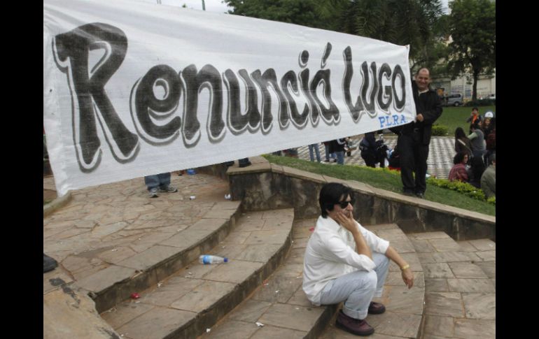 El presidente de Paraguay, Fernando Lugo, rechazó separarse de su cargo y anunció que enfrentaría el juicio. REUTERS  /