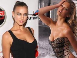 Las mofas de Refaeli (der.) no fue bien recibido por Irina Shayk (izq). ESPECIAL  /